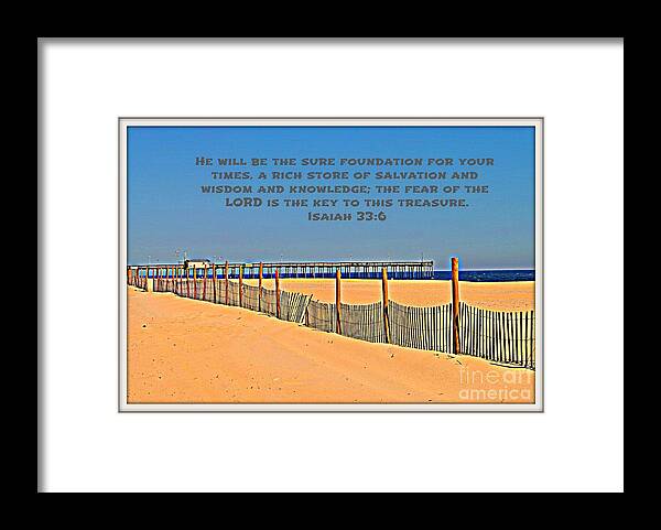 Foundation Framed Print featuring the photograph Sure Foundation by Nona Kumah