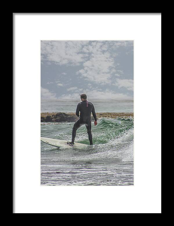 Surfer Framed Print featuring the photograph Surfer 3 by Robert Hebert