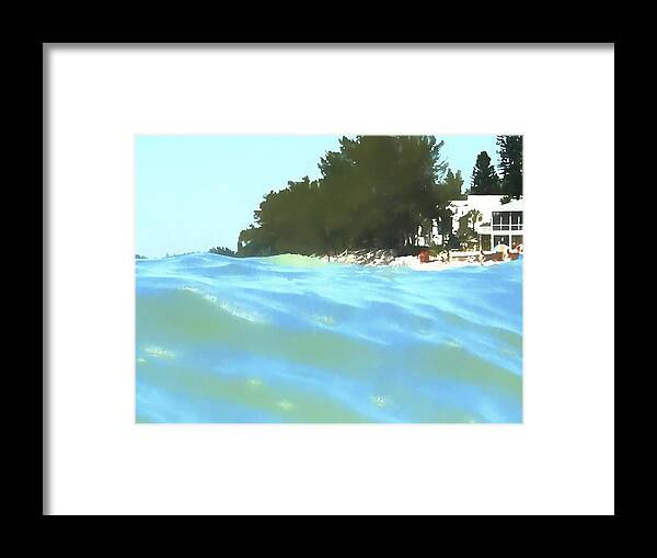 House Framed Print featuring the photograph Surfs Up by Alison Belsan Horton