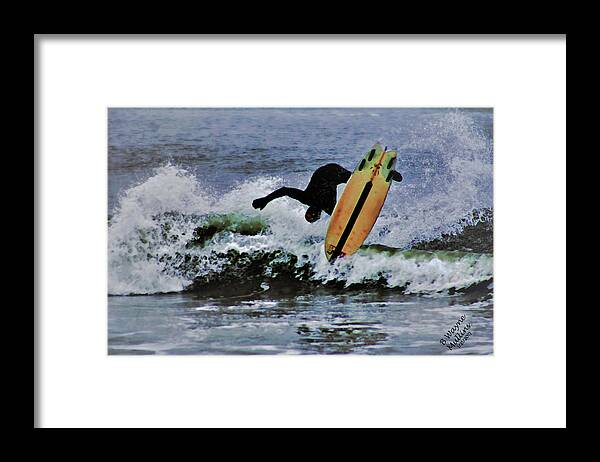 Surf Board Framed Print featuring the photograph Surfs Up by M Three Photos