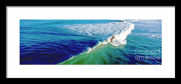 Surfs Up Framed Print featuring the photograph Surfs up Daytona Beach by Tom Jelen