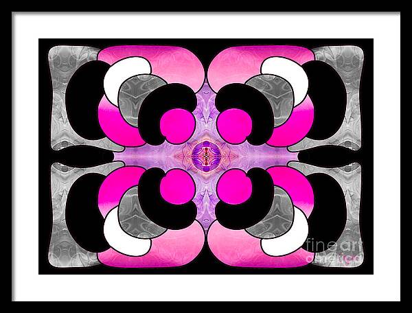 5x7 Framed Print featuring the digital art Surprising Selections Abstract Macro Transformations by Omashte by Omaste Witkowski