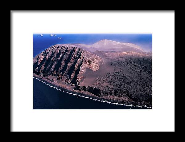 Iceland Framed Print featuring the photograph Surtsey in Iceland by Richard Goldman
