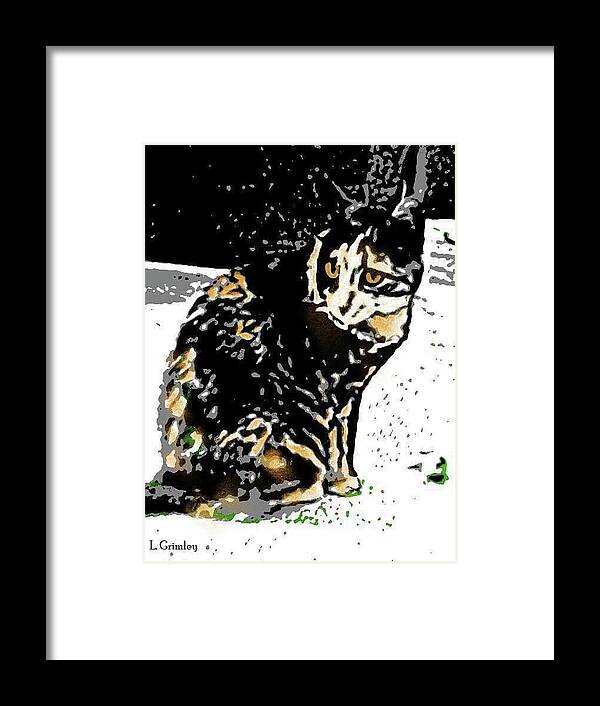 Suzie Framed Print featuring the digital art Suzie by Lessandra Grimley