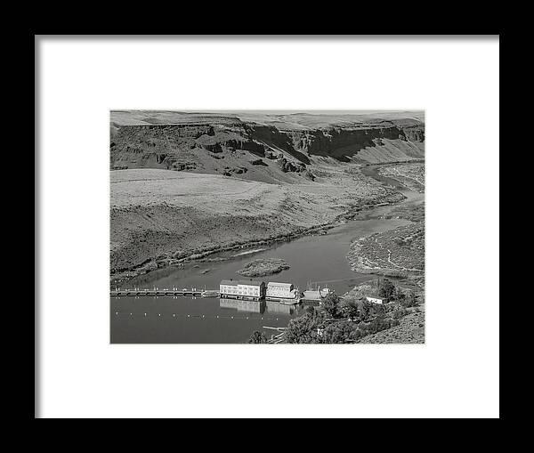 5dii Framed Print featuring the photograph Swan Falls Dam by Mark Mille