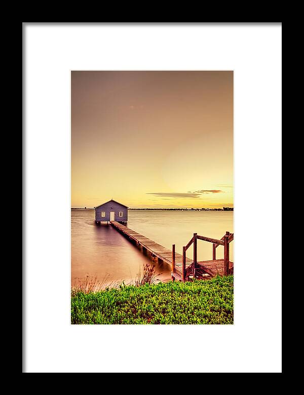Jetty Framed Print featuring the photograph Swan River by Jimmy Chong