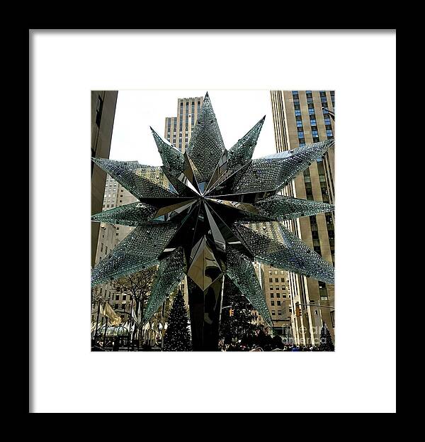 Swarovski Framed Print featuring the photograph Swarovski Star NYC by CAC Graphics