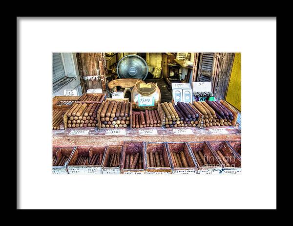 Cigars Framed Print featuring the photograph Sweet Habano by Debbi Granruth