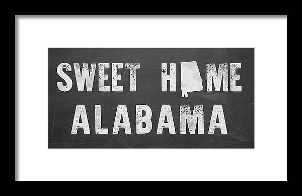 Sweet Home Alabama Framed Print featuring the mixed media Sweet Home Alabama by Nancy Ingersoll