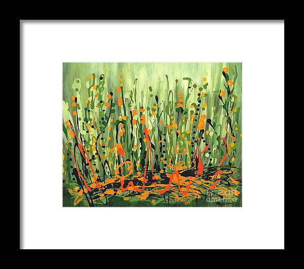 Peas Framed Print featuring the painting Sweet Jammin' Peas by Holly Carmichael