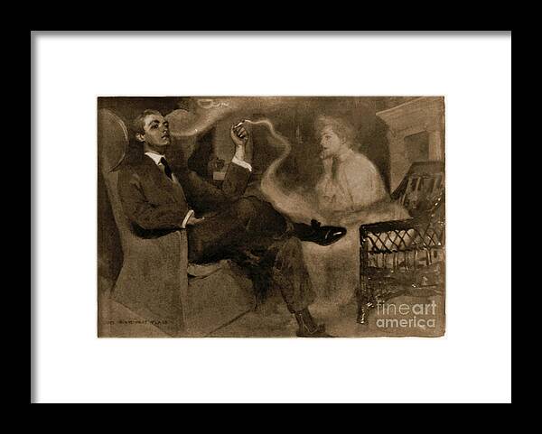 Sweet Magic Of Smoke 1903 Framed Print featuring the photograph Sweet Magic of Smoke 1903 by Padre Art