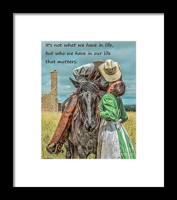 Love Framed Print featuring the photograph Sweet Return w/ quote by Dee Elliott