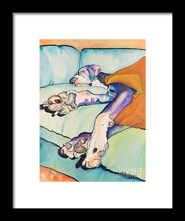 Pat Saunders-white Framed Print featuring the painting Sweet Sleep by Pat Saunders-White