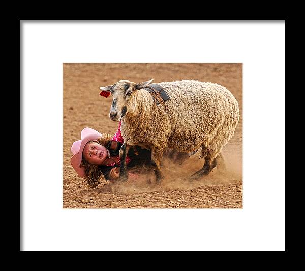 Rodeo Framed Print featuring the photograph Sweetheart of the Rodeo by Ron McGinnis