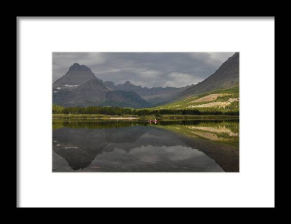 Landscape Framed Print featuring the photograph Swift Current Lake by Steve Brown