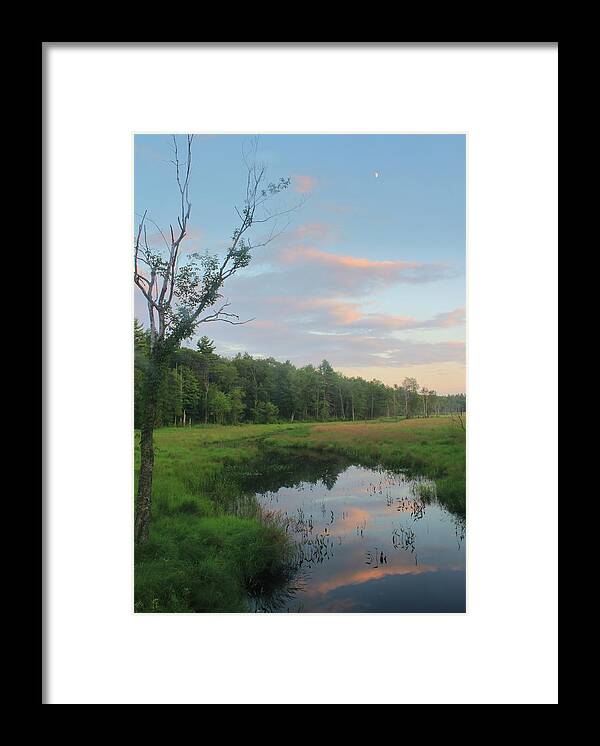 River Framed Print featuring the photograph Swift River Sunset by John Burk