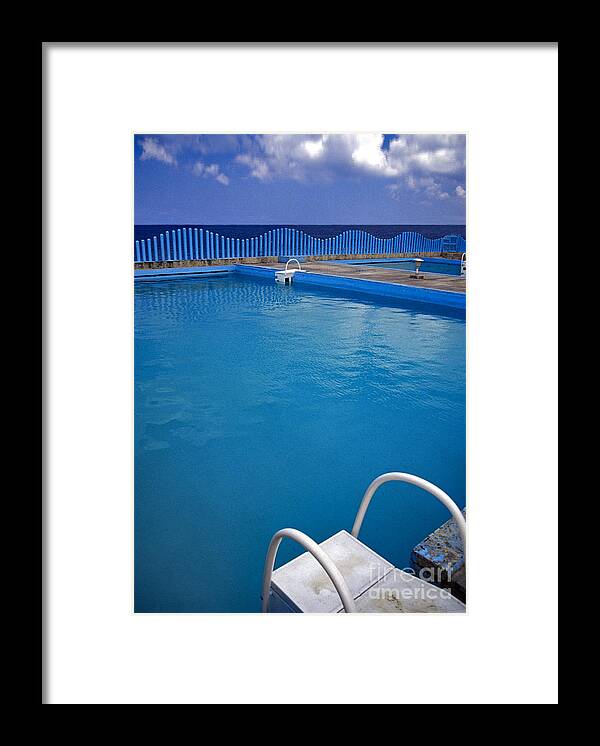 Cuba Framed Print featuring the photograph Swimming Pool Havana Cuba by David Zanzinger
