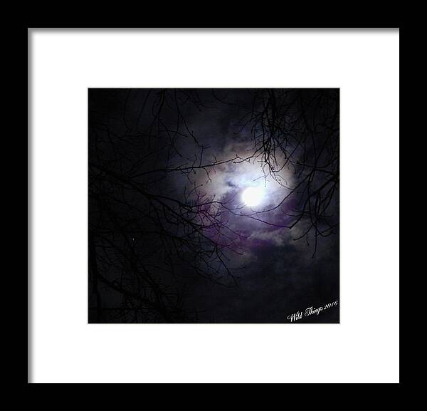 Earth's Natural Satellite Framed Print featuring the photograph Swirling Around by Wild Thing