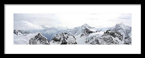 Photograph Framed Print featuring the photograph Swiss Alps by Richard Gehlbach