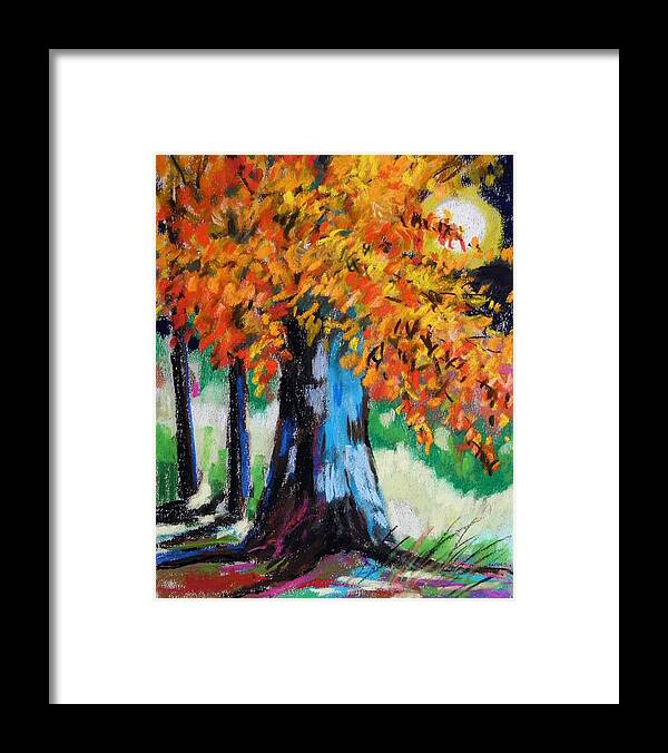 Moon Framed Print featuring the painting Sycamore Moon by John Williams