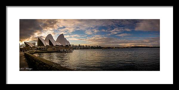 Sydney Framed Print featuring the photograph Sydney Harbor by Andrew Matwijec