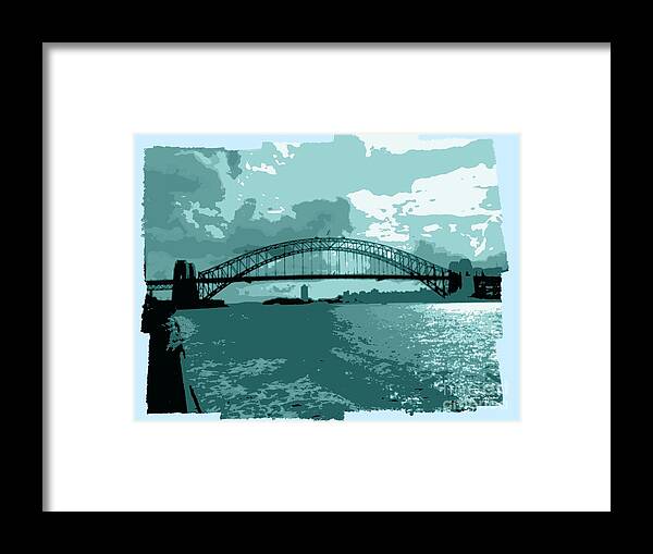 Sydney Framed Print featuring the photograph Sydney Harbour Fantasy In Blue by Leanne Seymour