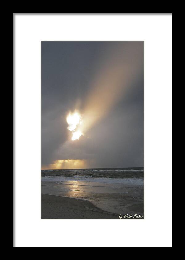 Sylt Angel Flame Framed Print featuring the photograph Sylt angel flame by Heidi Sieber