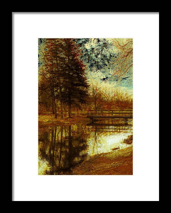 Trees Framed Print featuring the photograph Sylvan Bridge by Julie Lueders 