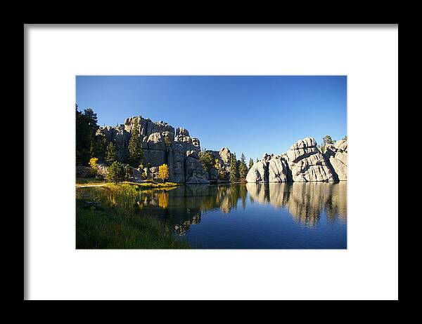 Sylvan Lake Framed Print featuring the photograph Sylvan Lake, Custer South Dakota by Karen Cade