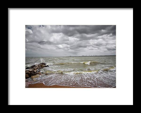 Sylvan Park Beach Framed Print featuring the photograph Sylvan Park Beach by Steven Michael