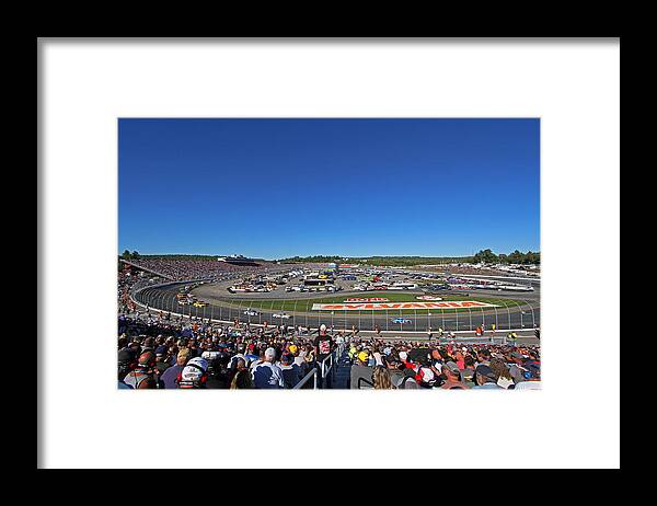 New Hampshire Motor Speedway Framed Print featuring the photograph Sylvania 300 by Juergen Roth