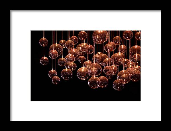 Bubble Framed Print featuring the photograph Symphony in the Dark by Evelina Kremsdorf