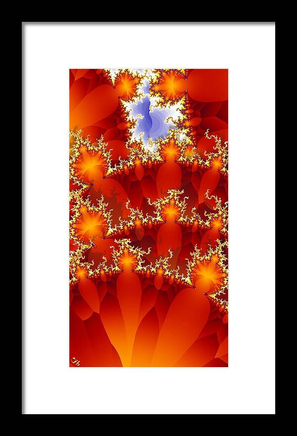 Fractal Framed Print featuring the digital art Synapse 3 by Ron Bissett