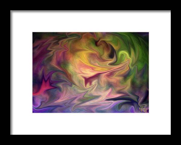 Modern Framed Print featuring the digital art Syntropia by Vincent Franco