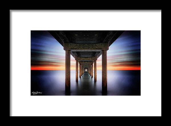 Jetty Framed Print featuring the photograph T U N N E L V I S I O N by Andrew Dickman