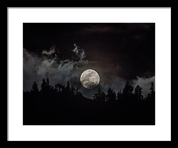 Tahoe Framed Print featuring the photograph Tahoe Moon Cloud by Martin Gollery