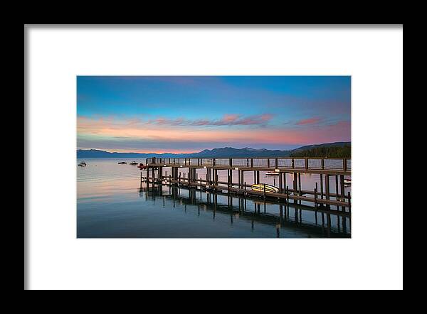 Landscape Framed Print featuring the photograph Tahoe Vista by Janet Kopper