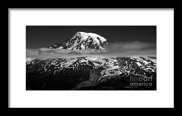 Fine Art Photography Framed Print featuring the photograph Tahoma by David Lee Thompson