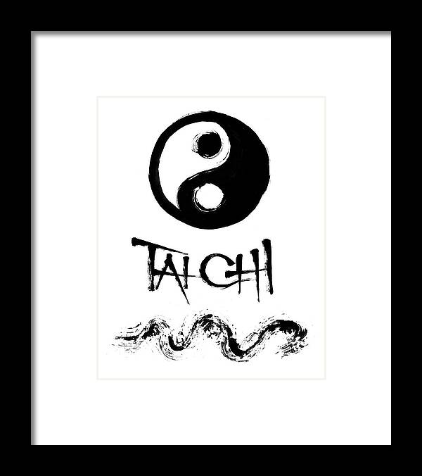 Tai Chi Framed Print featuring the painting Tai Chi by Peter Cutler