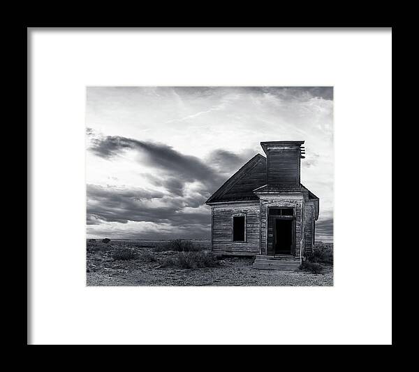 Church Framed Print featuring the photograph Taiban Presbyterian Church, New Mexico #3 by Adam Reinhart