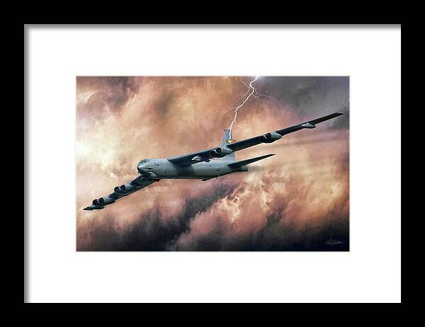 60-051 Framed Print featuring the digital art Tail Strike by Peter Chilelli