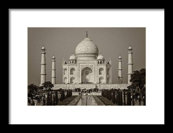 Taj Framed Print featuring the photograph Taj Mahal by Hitendra SINKAR