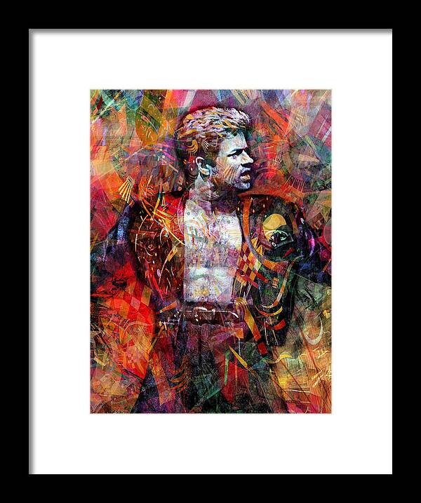 George Michael Framed Print featuring the photograph Take Me Back in Time by Mal Bray