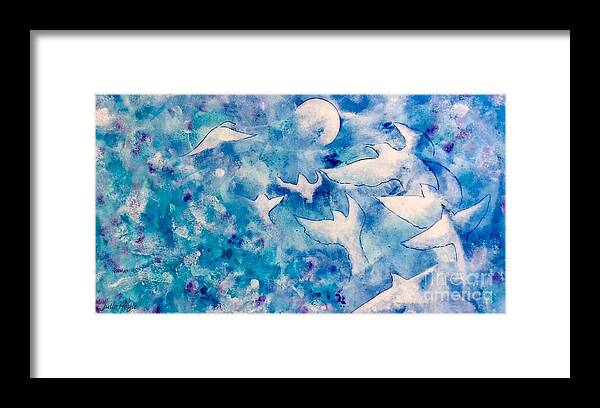 Christian-art Framed Print featuring the painting Taking Flight by Julie Hoyle