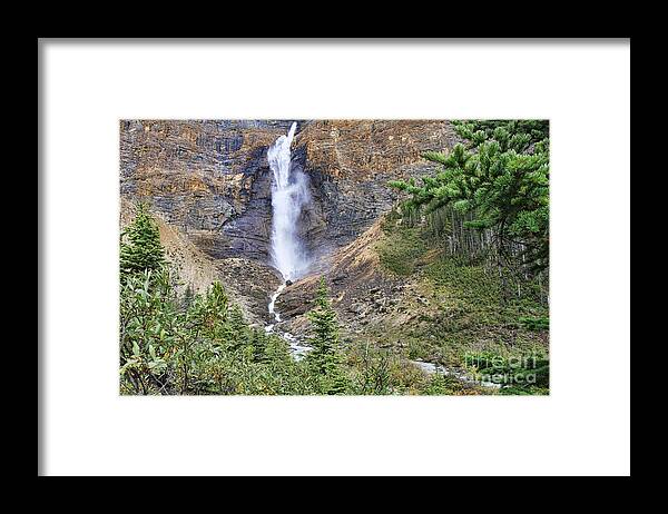 Waterfall Framed Print featuring the photograph Takakkaw Falls 2 by Teresa Zieba
