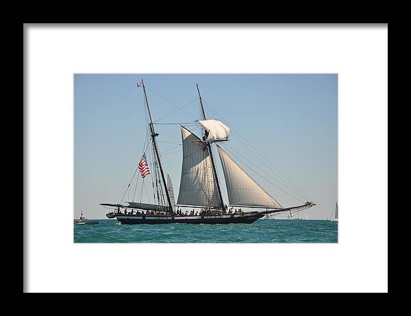 Tall Ships Framed Print featuring the photograph Tall Ship by Daniel Ness