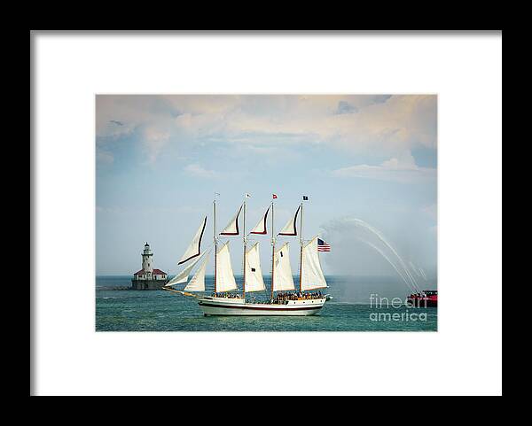 Boats Framed Print featuring the photograph Tall Ship by David Levin
