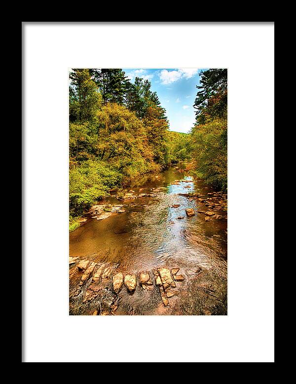 Tallulah River Framed Print featuring the photograph Tallulah River by Mick Burkey