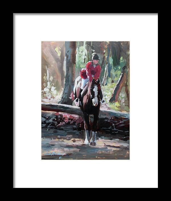 Horse Framed Print featuring the painting Tally Ho by Susan Bradbury