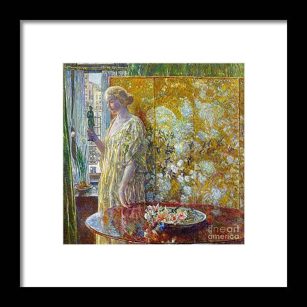 Frederick Childe Hassam  Framed Print featuring the painting Tanagra by MotionAge Designs